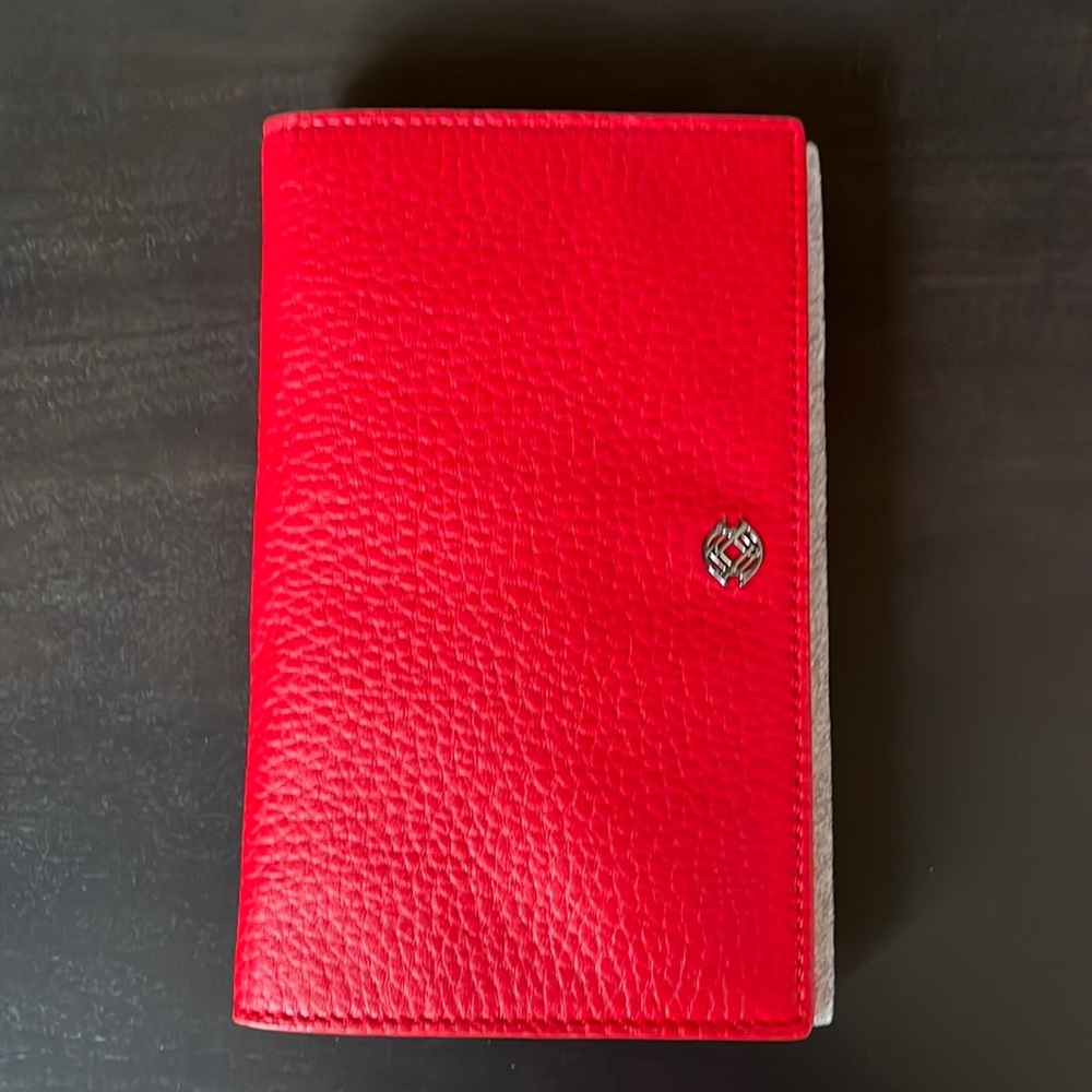Brand new Dagne Dover Accordion Travel Wallet in red.